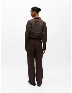 ObjSanne Wide Pant | Brown 2