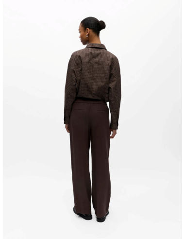 ObjSanne Wide Pant | Brown