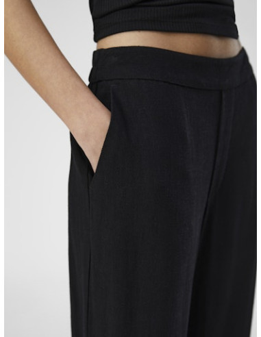 ObjSanne Wide Pant | Black