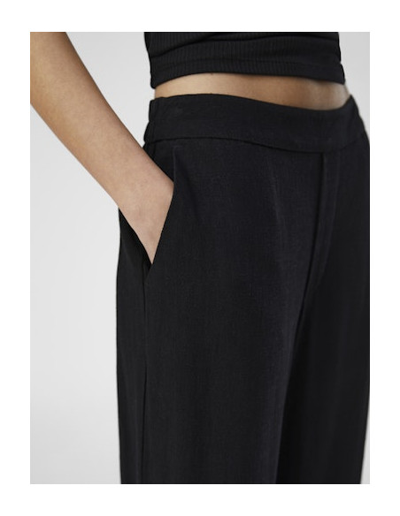 ObjSanne Wide Pant | Black