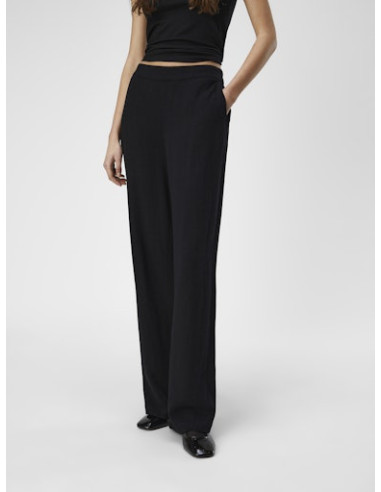 ObjSanne Wide Pant | Black