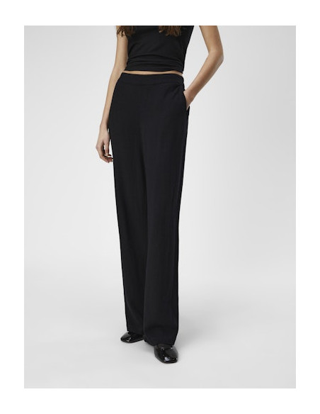 ObjSanne Wide Pant | Black