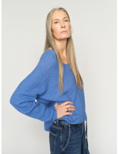 MmThora V-neck Knit | Ultramarine