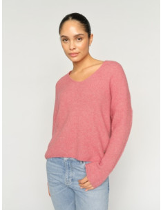 MmThora V-neck Knit | Rose