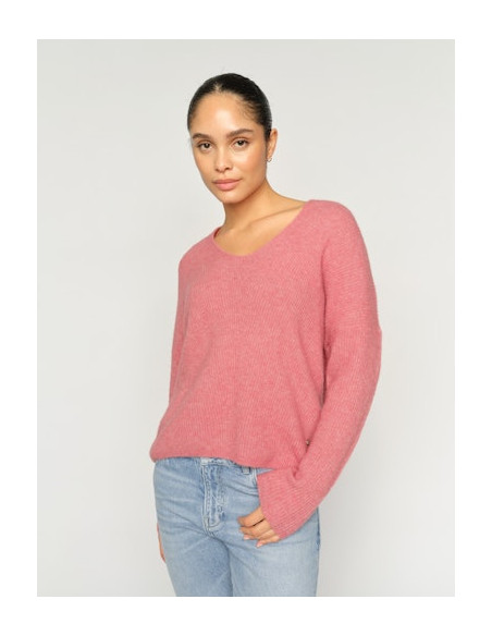 MmThora V-neck Knit | Rose