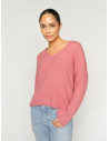 MmThora V-neck Knit | Rose