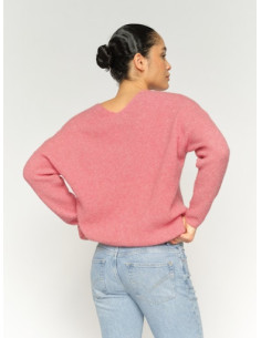 MmThora V-neck Knit | Rose 2