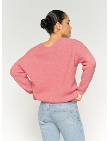MmThora V-neck Knit | Rose
