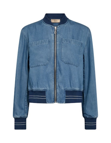 MmCate Onyx Jacket | LtBlue Denim