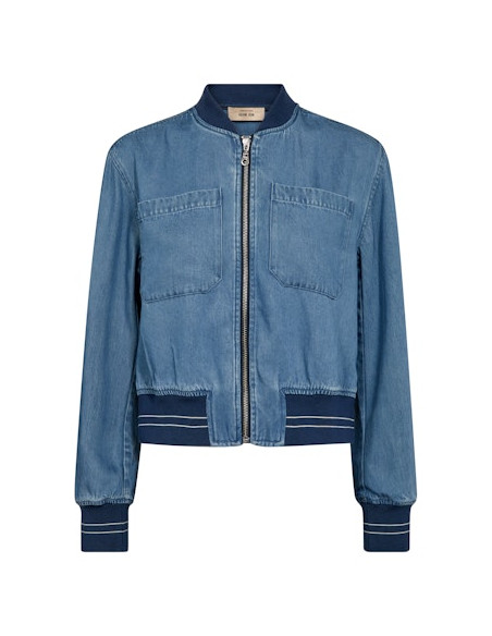 MmCate Onyx Jacket | LtBlue Denim