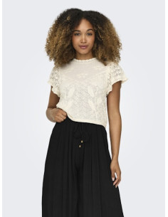 OnlEstralla Short Knit | Ecru