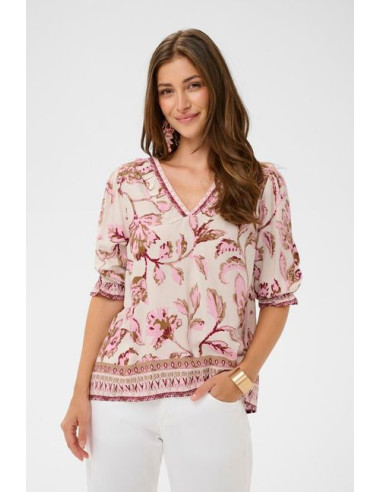 CRTiah Boho Blouse | Pink