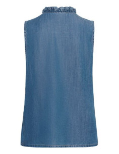 CRMolly Sleeveless Blouse | Blue 2