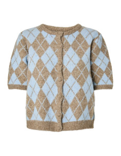 YASChelli SS Knit Cardigan | Sky