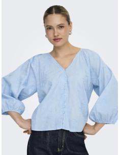 ONLZion 3/4  Emb Top | Blue 2