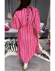 Stella Stripe Dress Dress | Pink 2