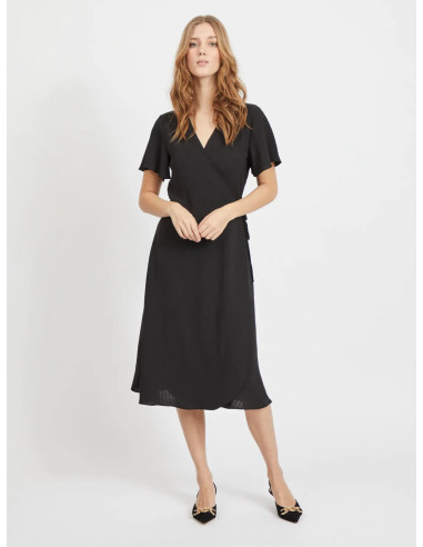 VILovie Wrap Dress | Black