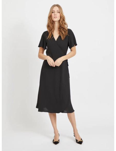 VILovie Wrap Dress | Black