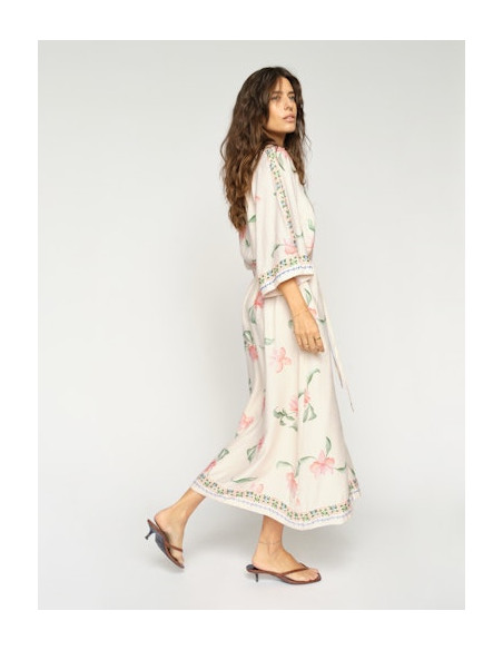 MmBunno Orchid Dress | Ecru