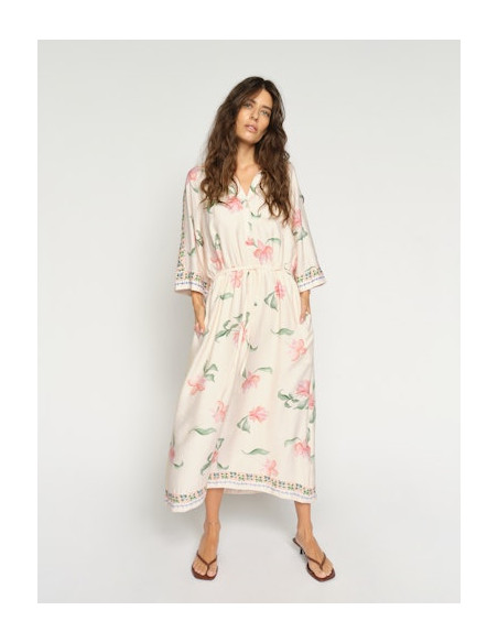 MmBunno Orchid Dress | Ecru