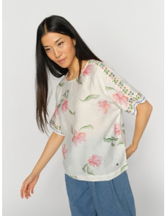 MmPalma Orchid Blouse | Ecru