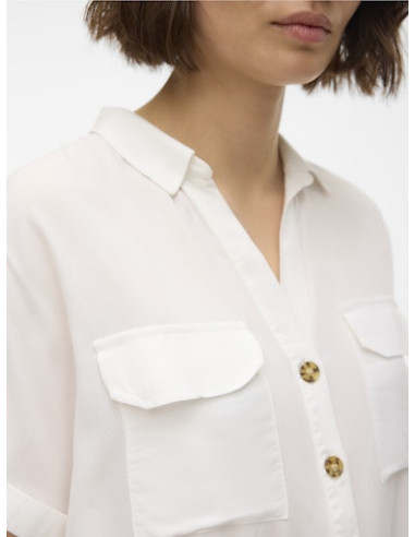 VmBumpy SS Shirt | White