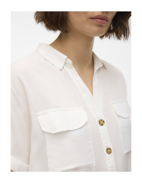 VmBumpy SS Shirt | White