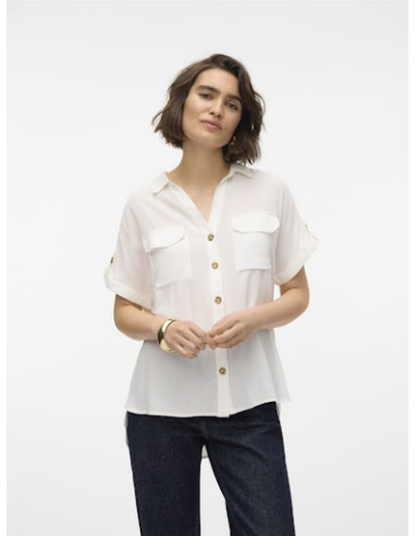 VmBumpy SS Shirt | White