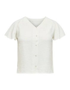 Carmetta 2/4 V-Neck Shirt | Cloud