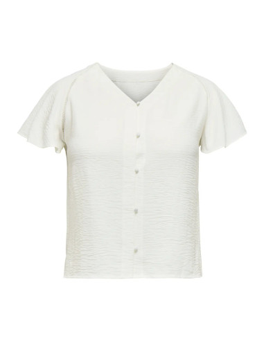 Carmetta 2/4 V-Neck Shirt | Cloud