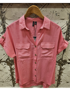 VmBumpy SS Shirt | Pink