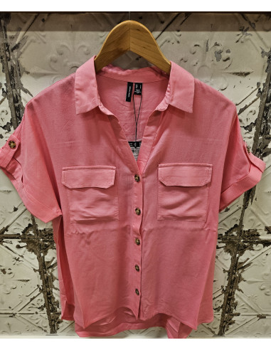 VmBumpy SS Shirt | Pink