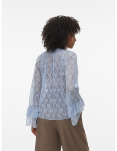 VmLoulou Flounce Top | Blue 2