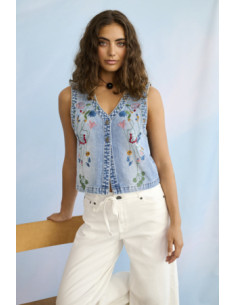 Cutiala EmbWaist | Blue