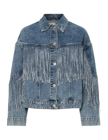 YasAiko Fringe Jacket | MedBlue