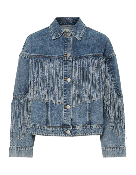 YasAiko Fringe Jacket | MedBlue