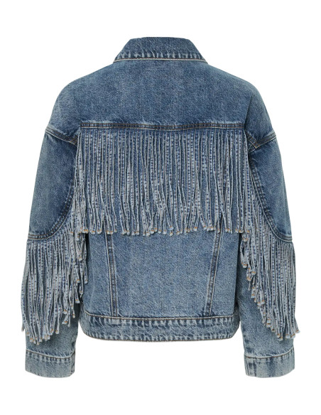 YasAiko Fringe Jacket | MedBlue