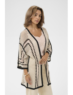 CRFRee Crochet Kimono | Pale