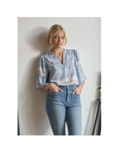 Ane S/S Blouse | Blue