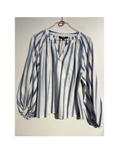 Dorthe Stripe Blouse | Blue