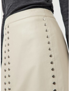 YasJuniper Leather Skirt | Fog 2