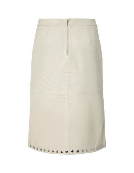 YasJuniper Leather Skirt | Fog