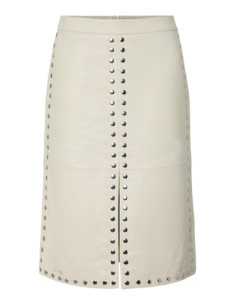 YasJuniper Leather Skirt | Fog