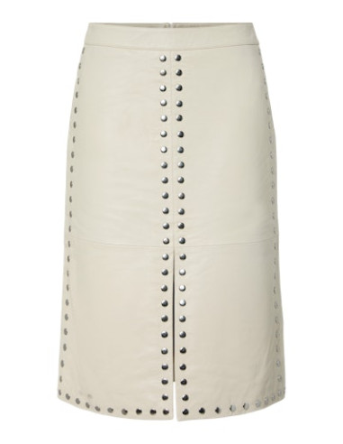 YasJuniper Leather Skirt | Fog