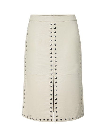 YasJuniper Leather Skirt | Fog