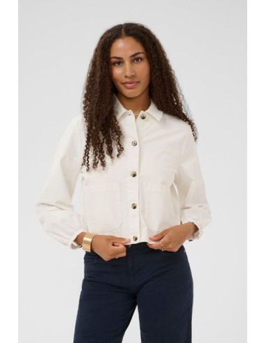 CRBerta Twill Jacket | White