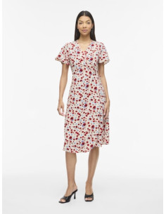 ViLovie S/S Wrap Midi Dress