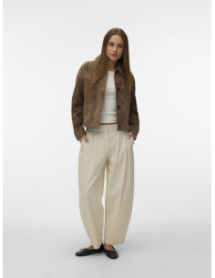 VMRoycestine Short Suede Jacket | Chocolate