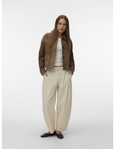 VMRoycestine Short Suede Jacket | Chocolate