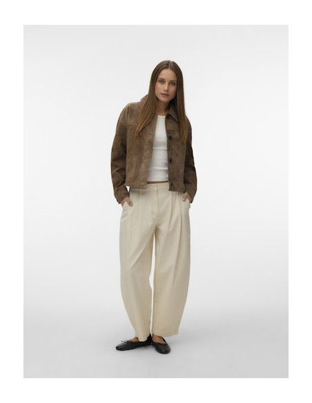 VMRoycestine Short Suede Jacket | Chocolate